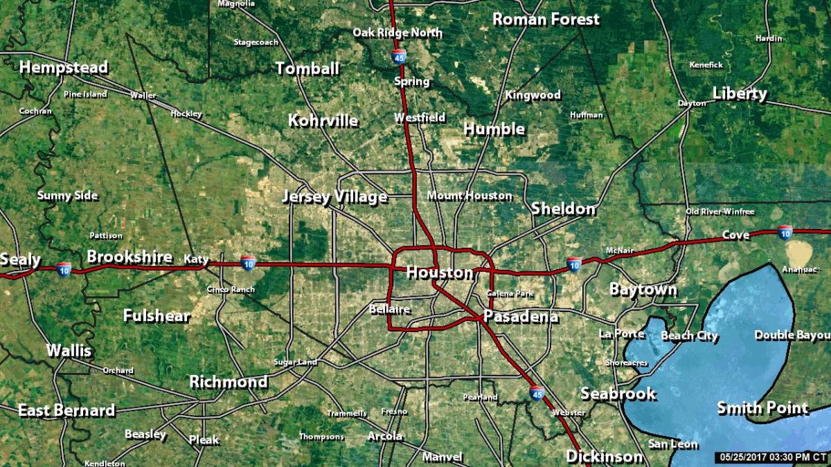 carte radar Houston