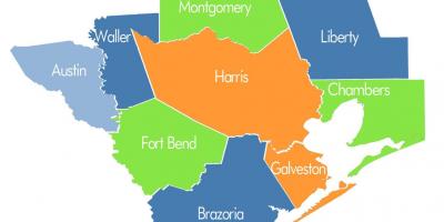 Carte du comté de Houston