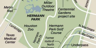 Carte de Hermann park