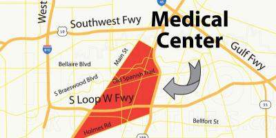 La carte de Houston medical center